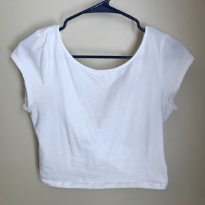 American Eagle Crop Top Criss-Cross Back